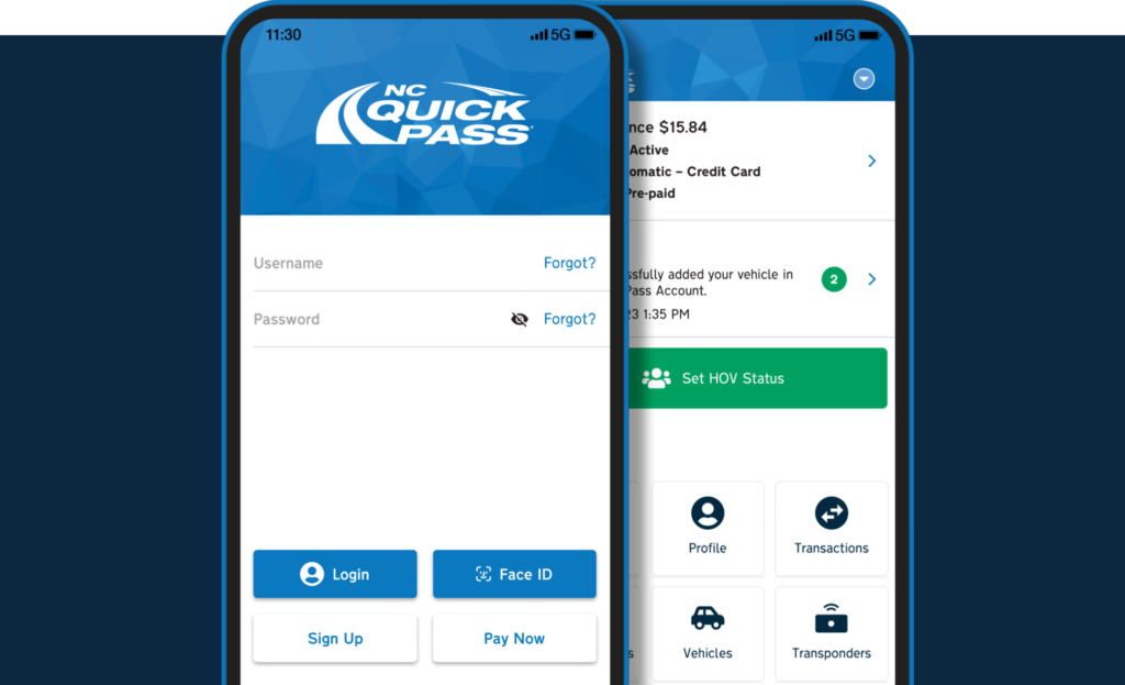 NC Quick Pass app