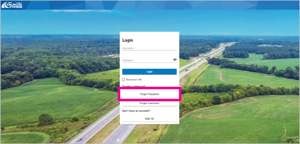 Where to get to Login page