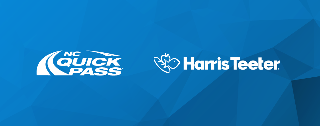 Logos for NC Quick Pass and Harris Teeter